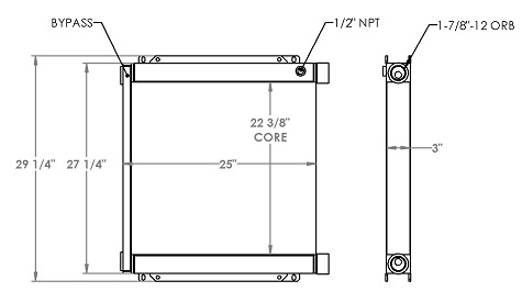 271259 - Industrial Oil Cooler Oil Cooler