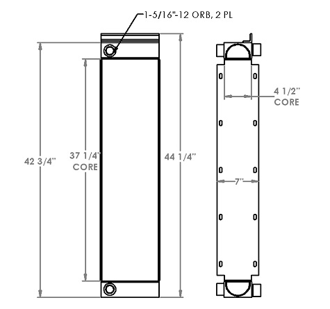 271260 - John Deere 750J Oil Cooler Oil Cooler