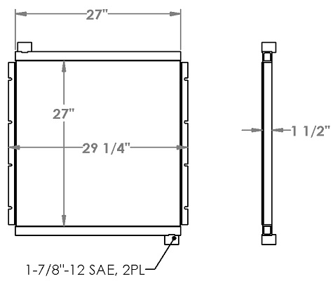 271270 - Industrial Oil Cooler Oil Cooler