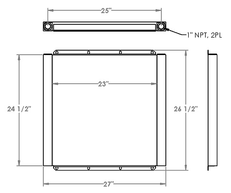 271275 - Industrial Oil Cooler Oil Cooler