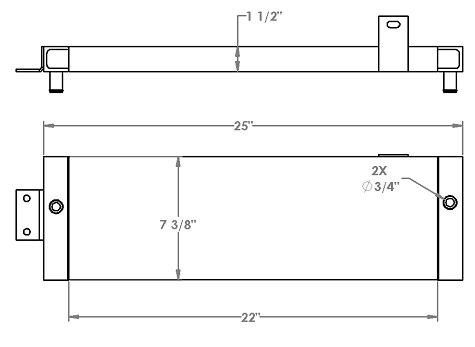 271280 - John Deere 4230 Tractor Oil Cooler Oil Cooler