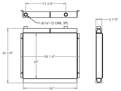 271283 - Crane Oil Cooler Oil Cooler