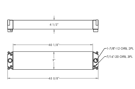 271286 - New Flyer Xcelsior Bus Oil Cooler Oil Cooler