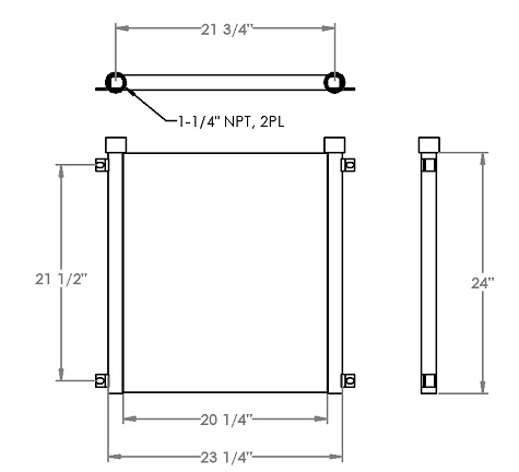 271287 - Industrial Oil Cooler Oil Cooler