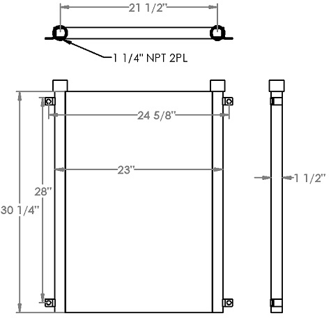 271292 - American Industrial Heat Transfer Oil Cooler Oil Cooler