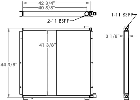 271296 - Hagglund Drive Hydraulic Motor Oil Cooler Oil Cooler