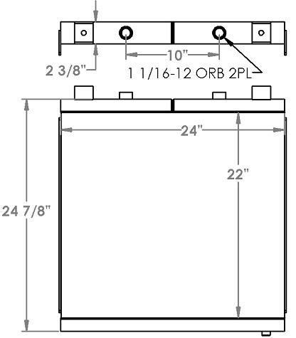 271299 - Dynahoe Backhoe Oil Cooler Oil Cooler