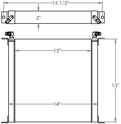 271305 - Caterpillar GC40K Forklift Oil Cooler Oil Cooler