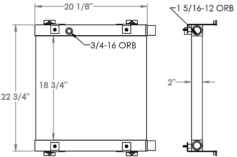 271311 - Bobcat 5600 Toolcat Hydraulic Oil Cooler Oil Cooler