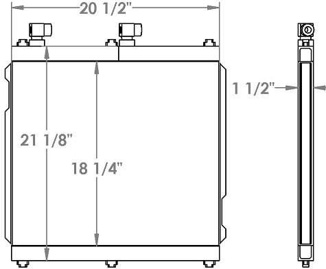 271314 - Volvo EC55C Mini Excavator Oil Cooler Oil Cooler