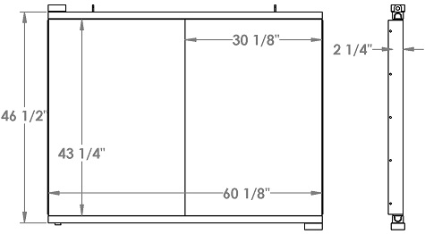 271316 - Schramm 660 Drill Rig Oil Cooler Oil Cooler