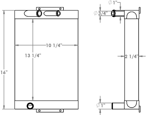 271322 - Gardner Denver Hydrapak MH3 Series Oil Cooler Oil Cooler