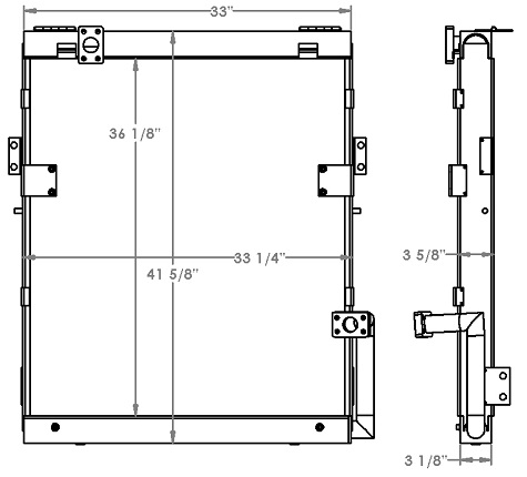 271324 - Samsung Excavator Hydraulic Oil Cooler Oil Cooler