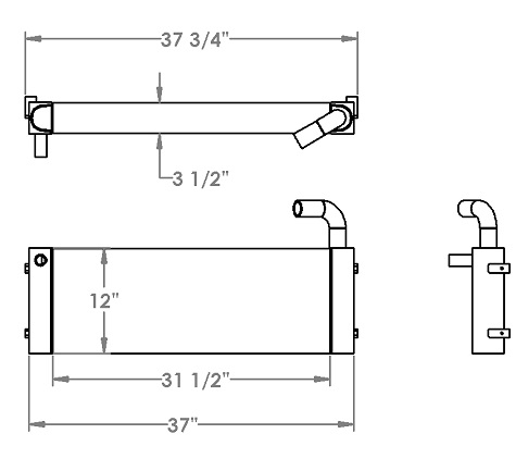 271329 - John Deere / Hitachi Oil Cooler Oil Cooler