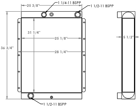 271331 - Industrial Oil Cooler Oil Cooler