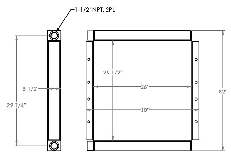 271339 - Industrial Oil Cooler Oil Cooler