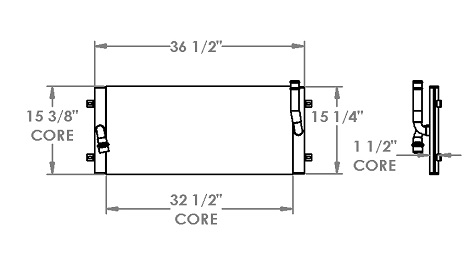 271354 - Daewoo / Doosan Transmission Oil Cooler Oil Cooler