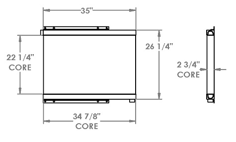 271357 - Timber King Harvester Oil Cooler Oil Cooler