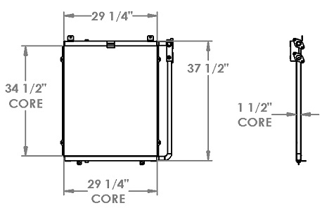 271361 - Komatsu PC200 Hydraulic Oil Cooler Oil Cooler