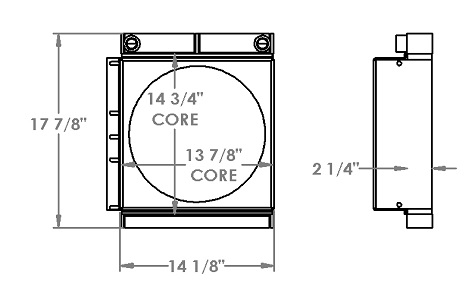 271377 - Airport Tug Oil Cooler Oil Cooler