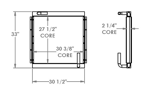 271391 - MDI Yutani  / Kobelco 200 Excavator Oil Cooler Oil Cooler