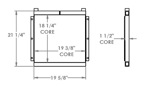 271396 - Lull Highlander Oil Cooler Oil Cooler