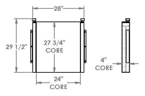 271425 - Barko 775 Feller Buncher Oil Cooler Oil cooler