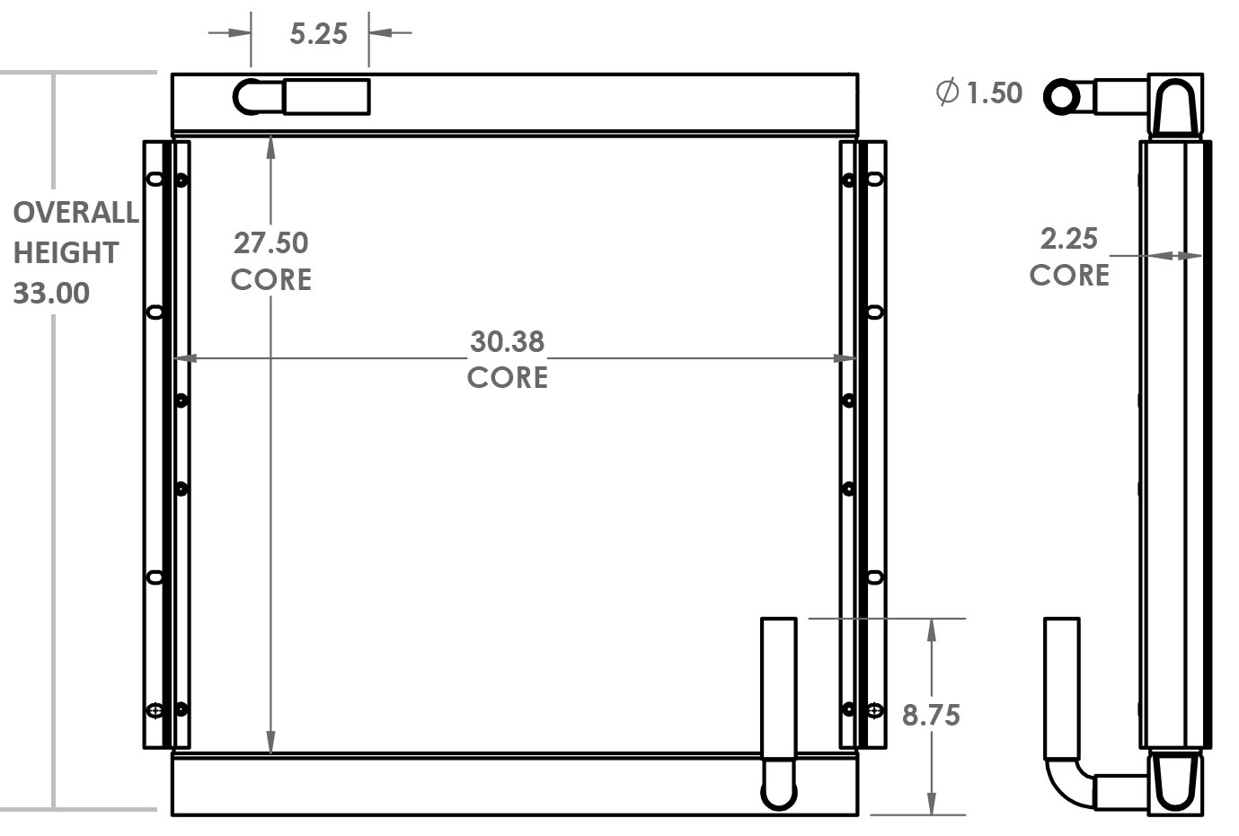 271438 - MDI Yutani  / Kobelco 200 Excavator Oil Cooler Oil Cooler