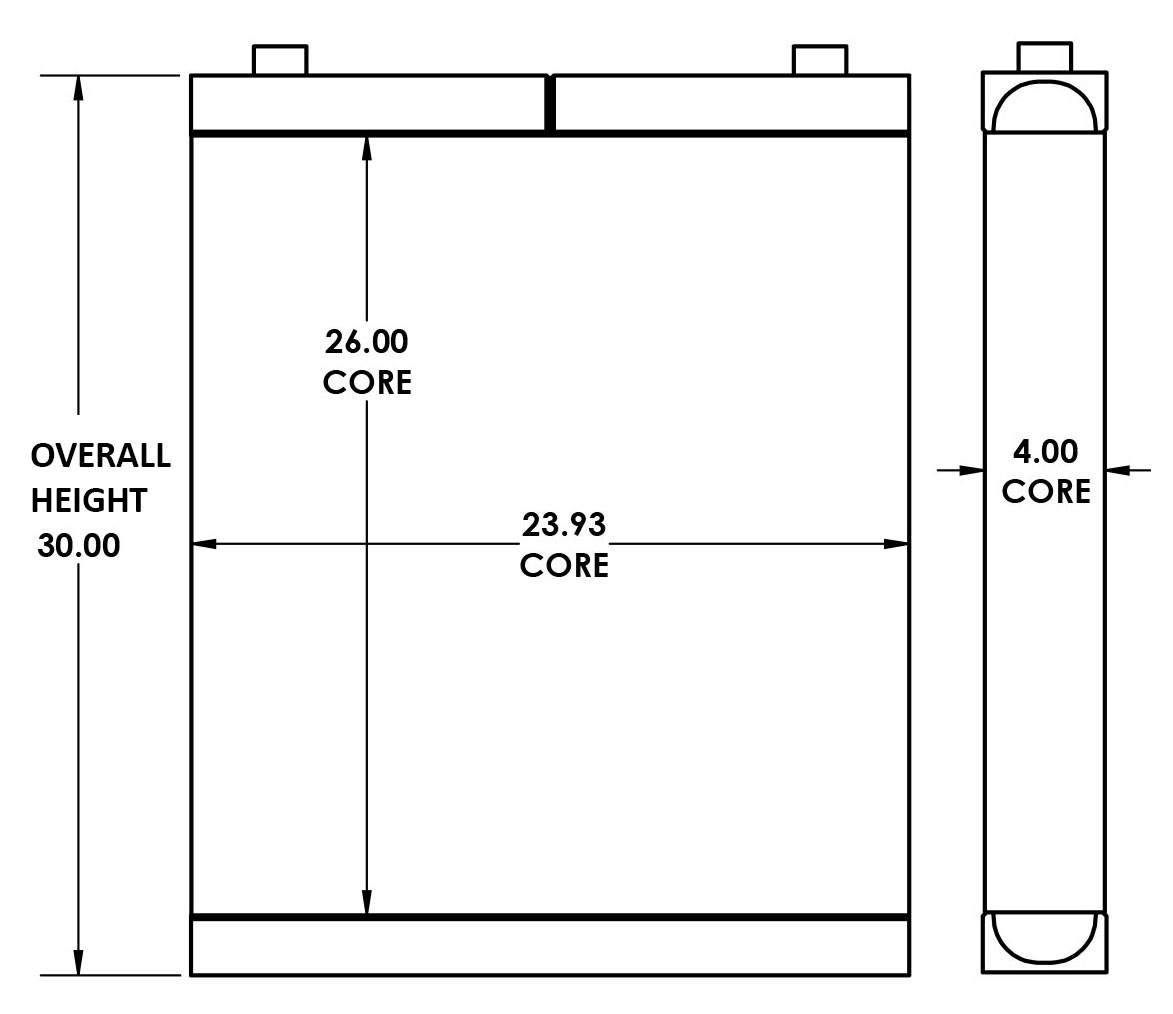 271447 - Global Street Sweeper Oil Cooler Oil Cooler