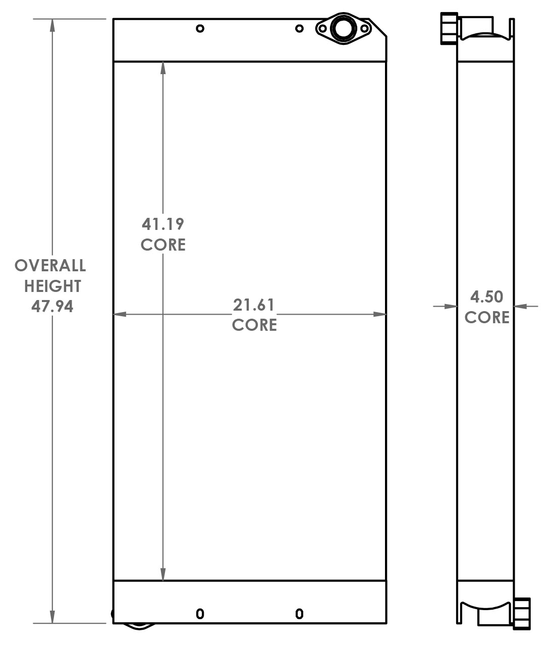 271455 - Caterpillar 328D Hydraulic Oil Cooler Oil Cooler