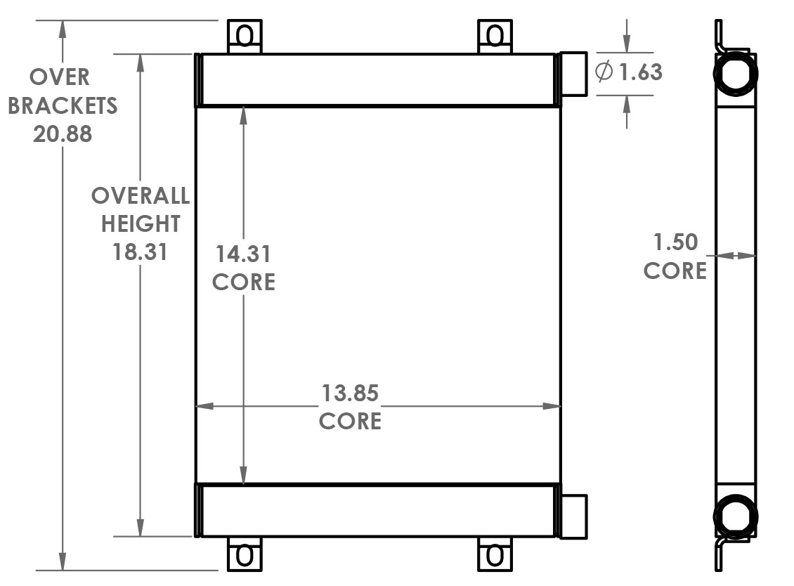 271457 - Sweeper Oil Cooler Oil Cooler