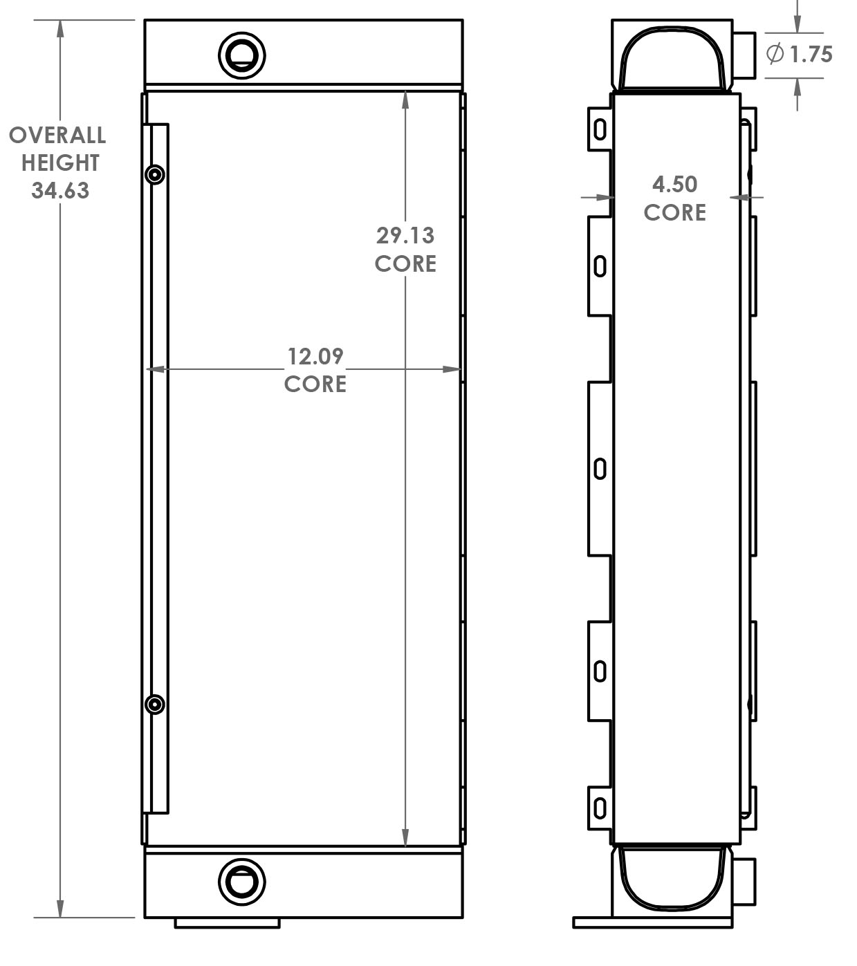 271461 - John Deere 450H Oil Cooler Oil Cooler