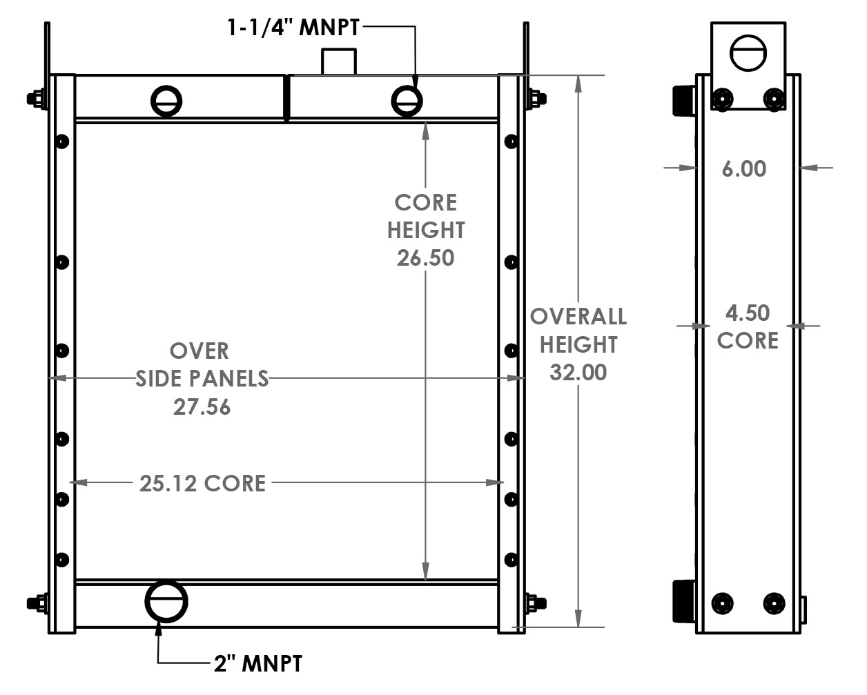 271476 - Industrial Oil Cooler Oil Cooler