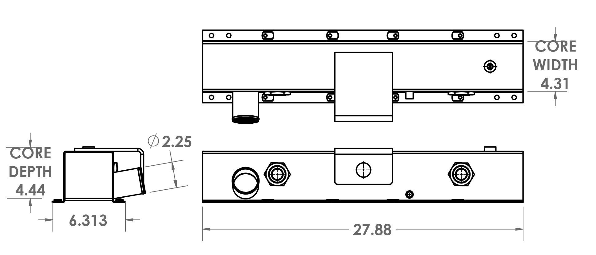 271484 - Yard Truck Oil Cooler Oil Cooler