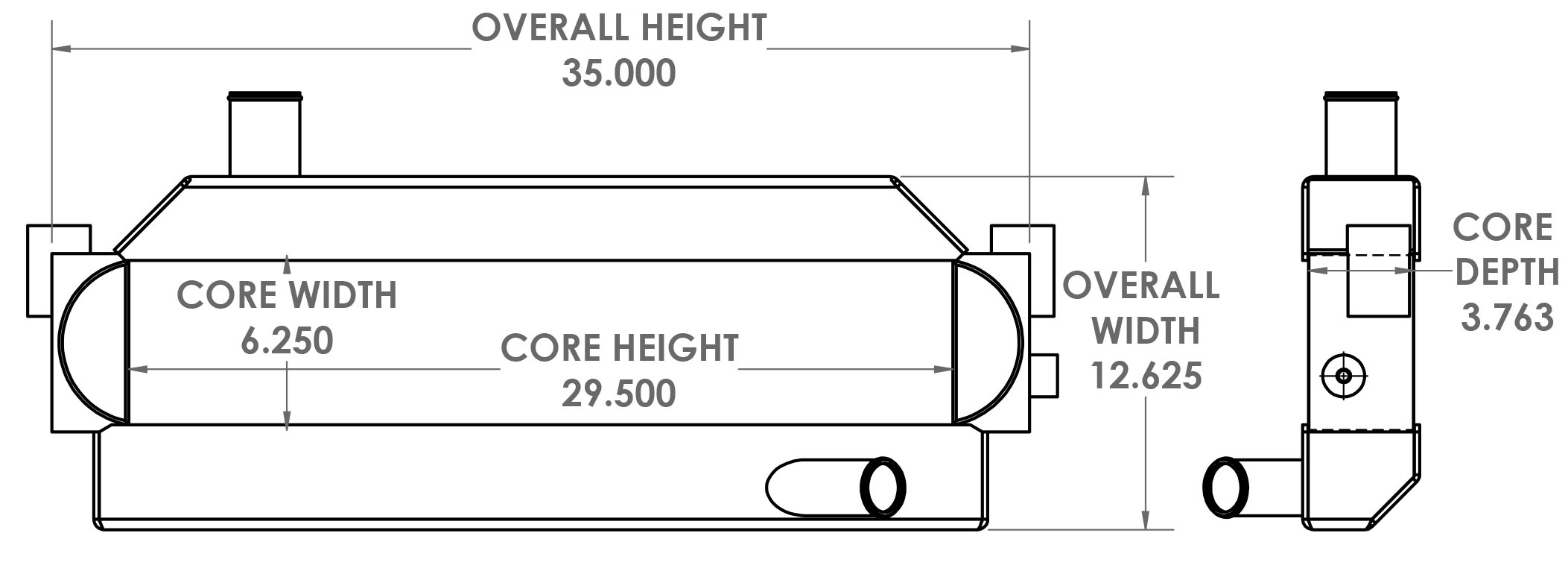 271487 - E-One Fire Truck Oil Cooler Oil Cooler