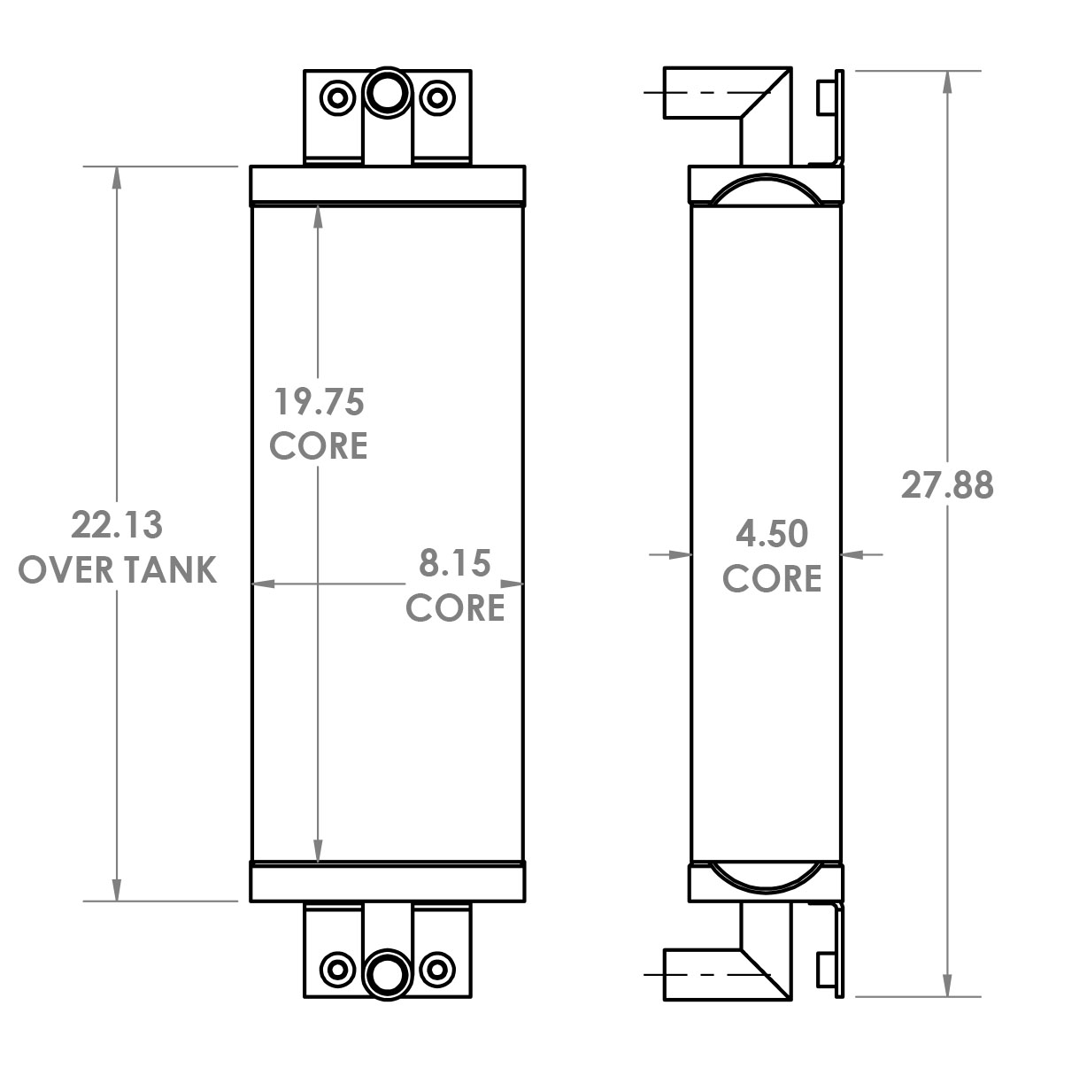 271496 - Elgin Sweeper Oil Cooler Oil Cooler