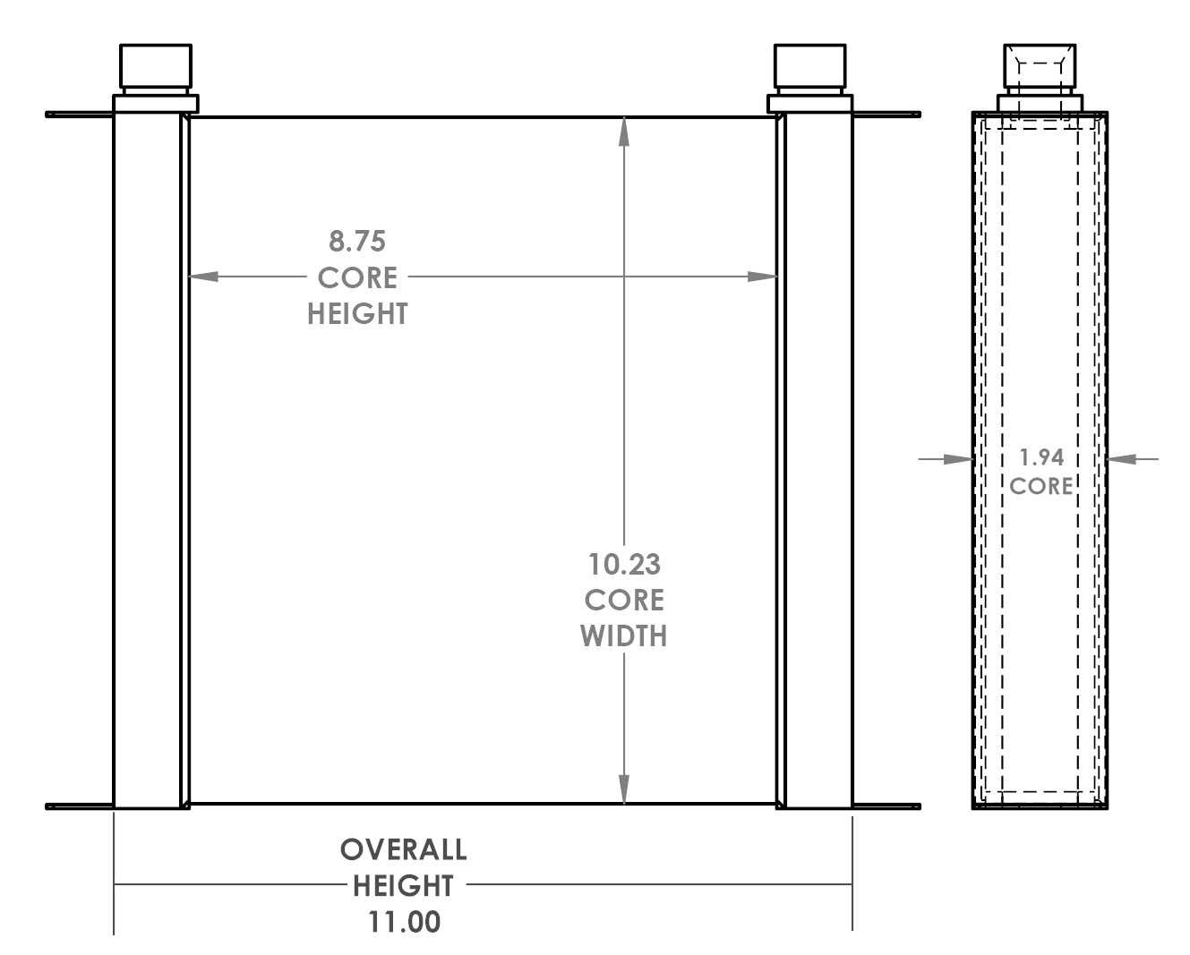 271505 - Case HR16 Oil Cooler Oil Cooler