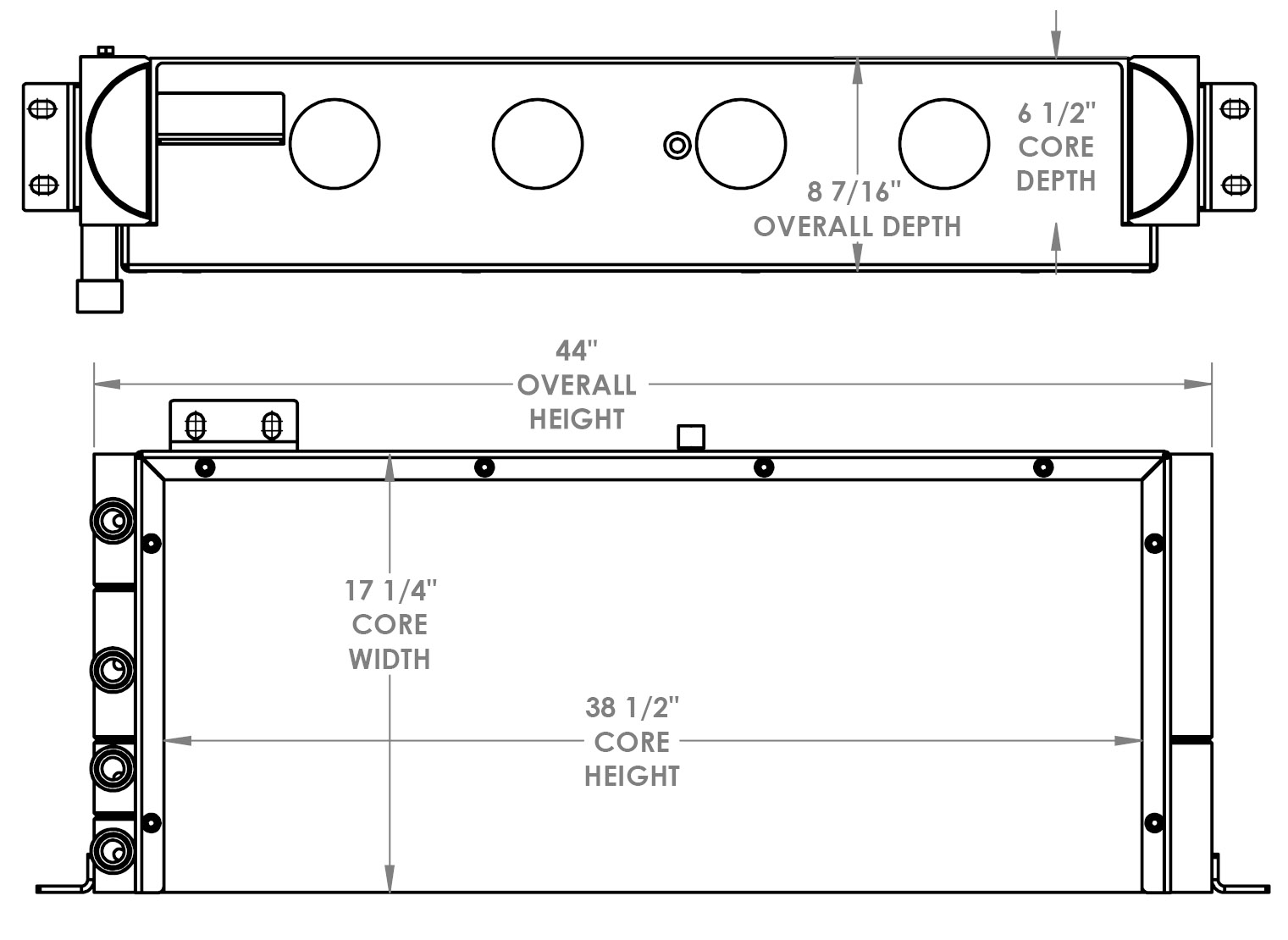 271537 - Dresser 550 Payloader Combination Cooler Combo Unit