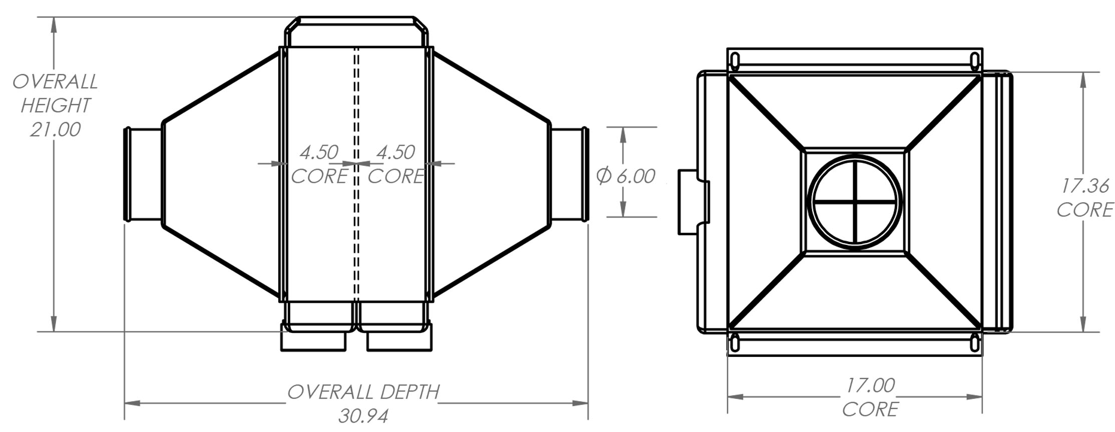 271550 - Industrial Aftercooler Oil Cooler