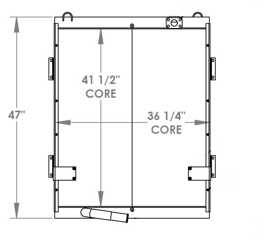 271584 - Samsung SE350 Hydraulic Oil Cooler Oil Cooler