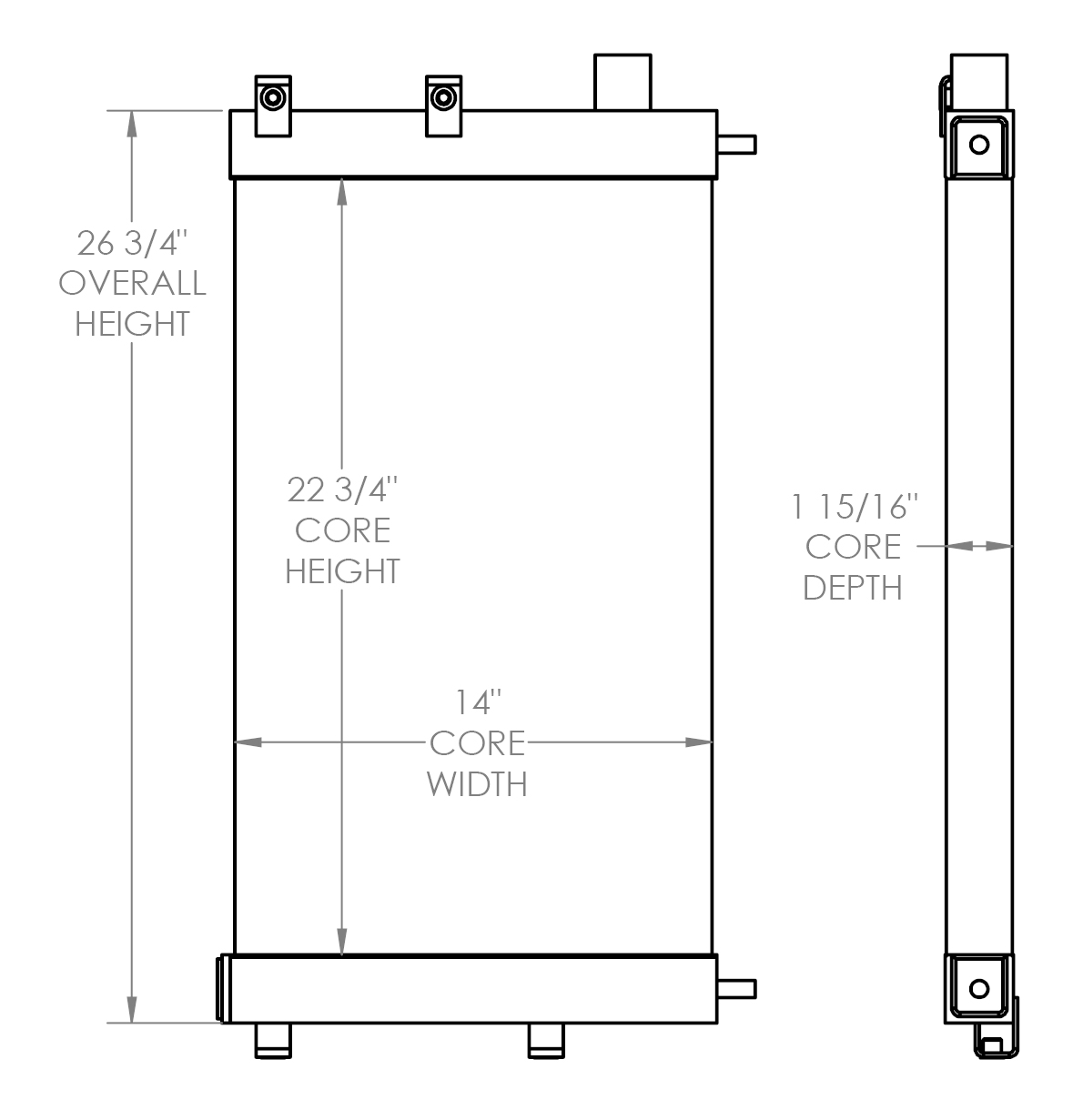 271587 - John Deere Loader Oil Cooler Oil Cooler