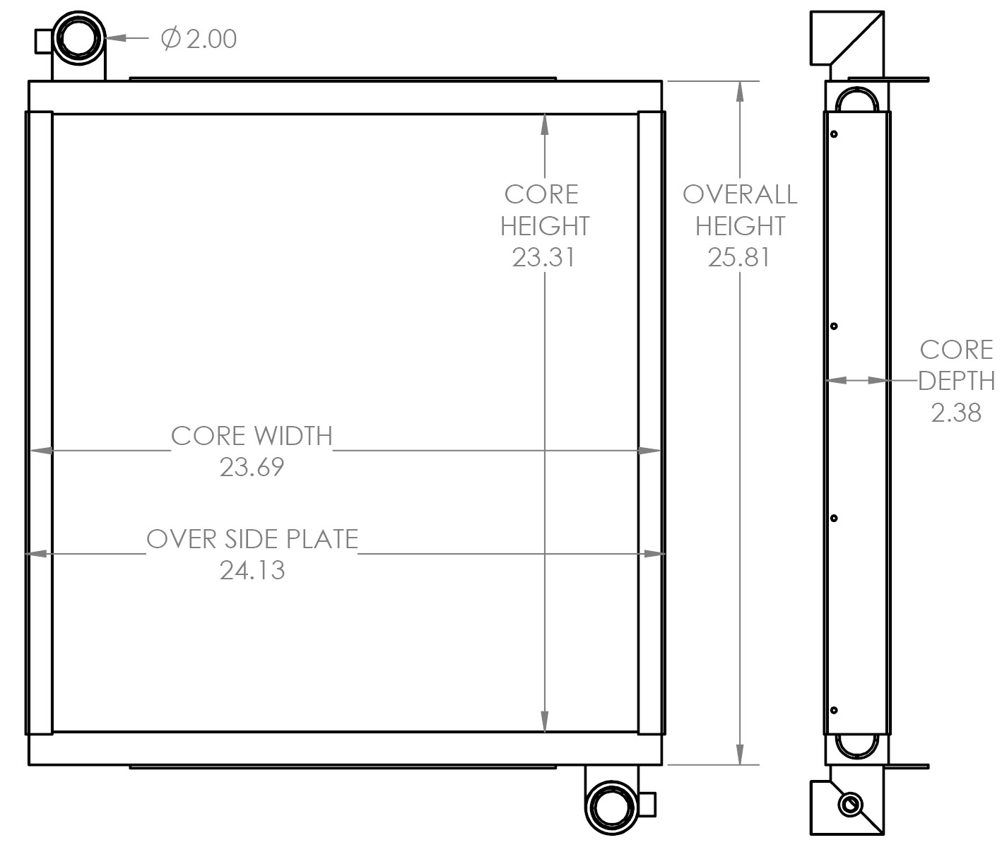 271602 - Dynapac CA25PD Oil Cooler Oil Cooler