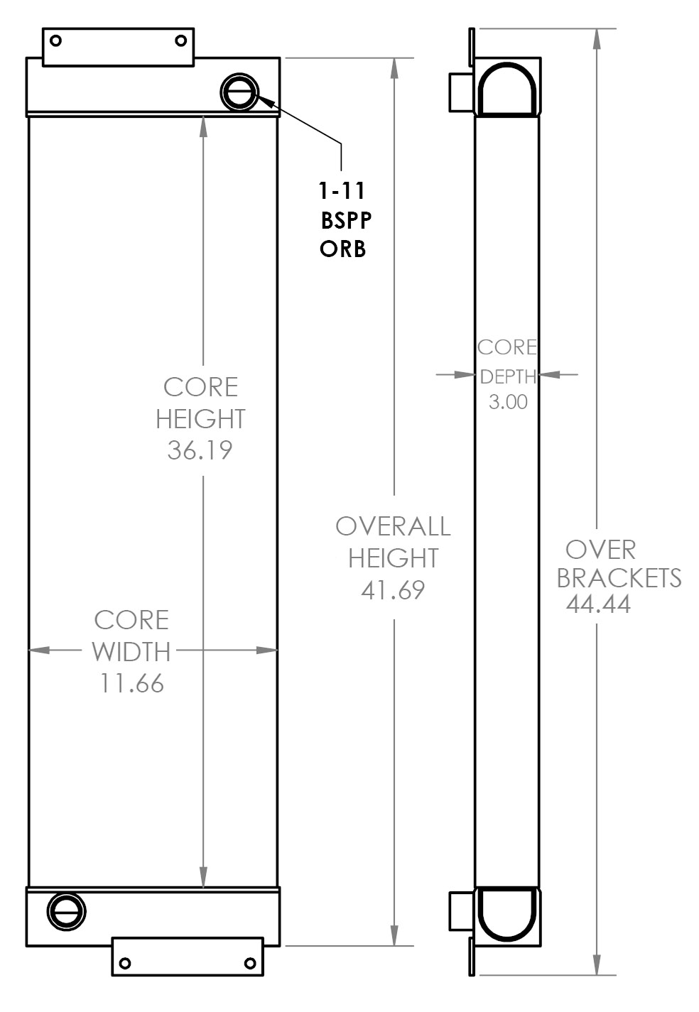 271608 - Industrial Fuel Cooler Oil Cooler