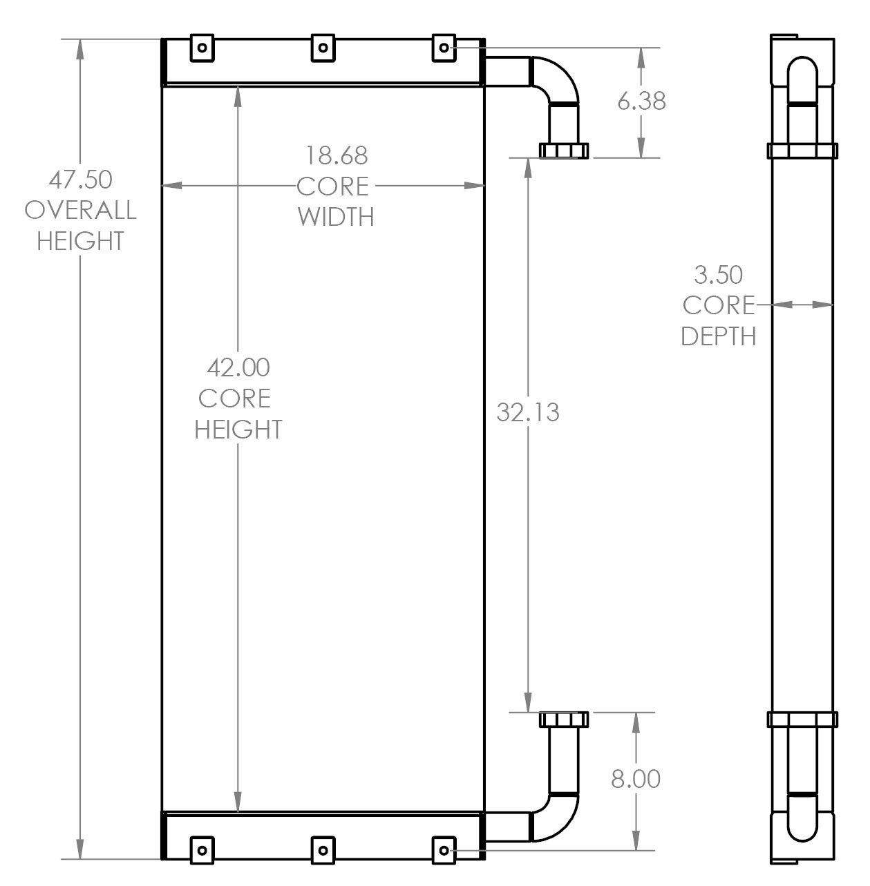 271614 - Hitachi ZAXIS250LC-6N Oil Cooler Oil Cooler