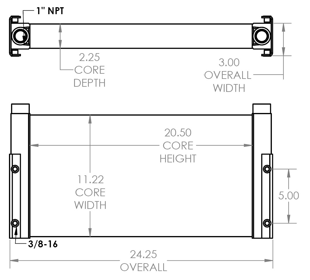 271615 - Industrial Oil Cooler Oil Cooler