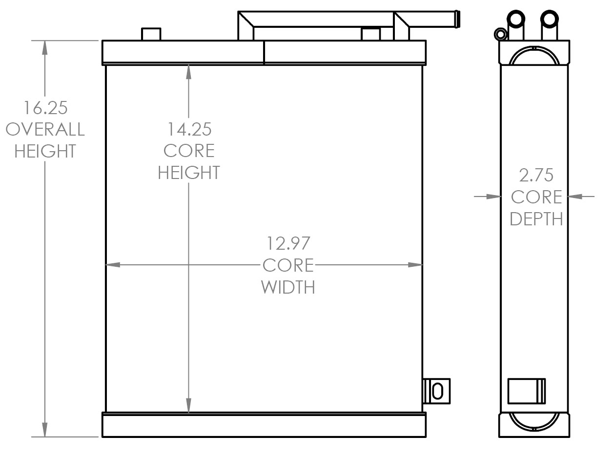 271617 - International 3616 Backhoe Oil Cooler Oil Cooler