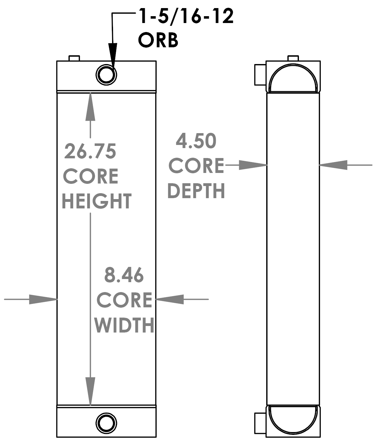 271623 - Taylor Forklift Oil Cooler Oil Cooler