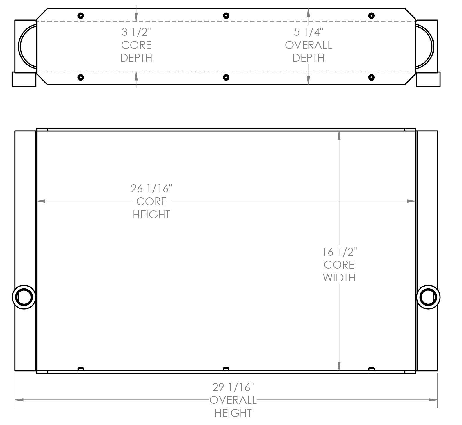 271672 - Sullair 210H Oil Cooler Oil Cooler