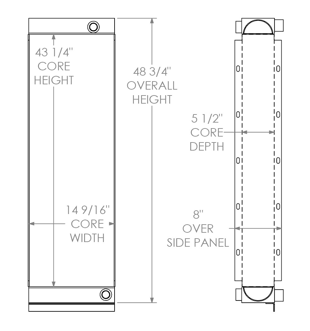 271712 - John Deere 850J Oil Cooler Oil Cooler