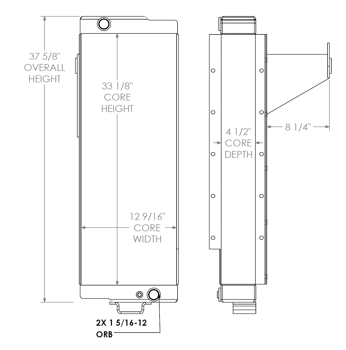 271718 - John Deere 750B Oil Cooler Oil Cooler